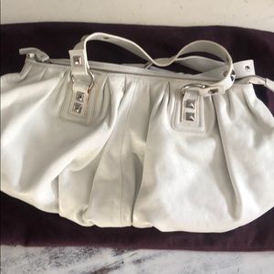 Large white purse